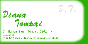 diana tompai business card